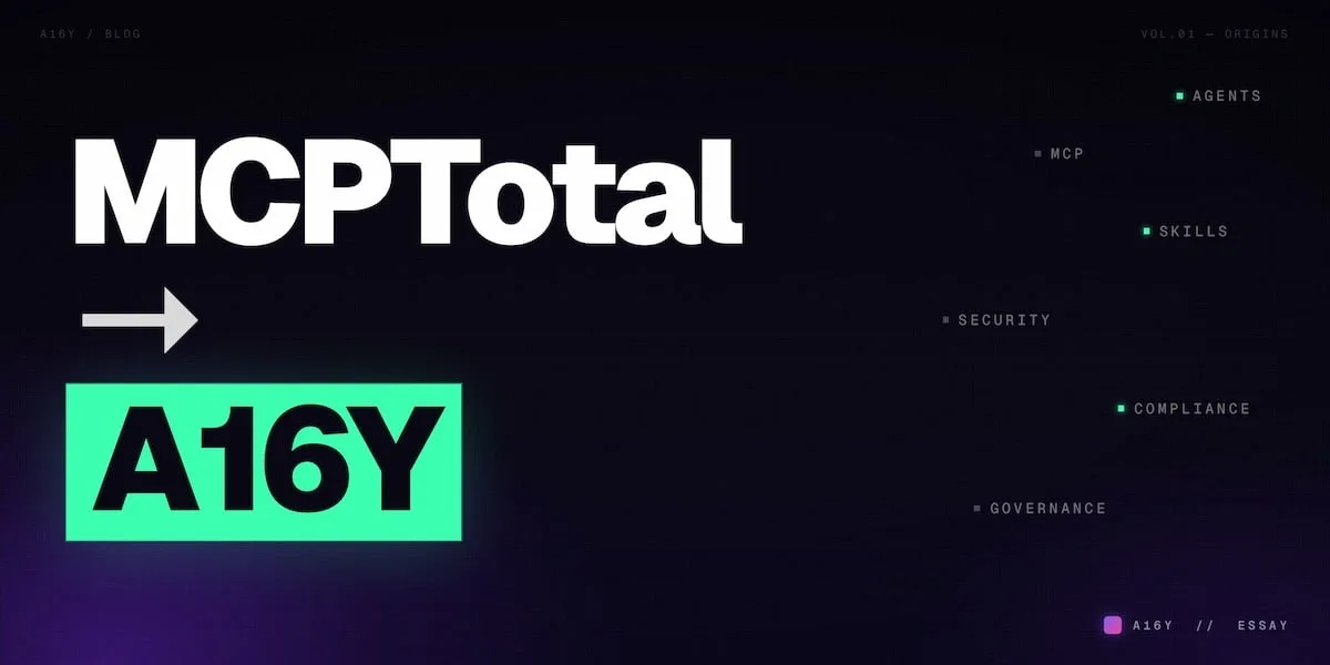 From MCPTotal to Autonomous Security: A name for the AI era